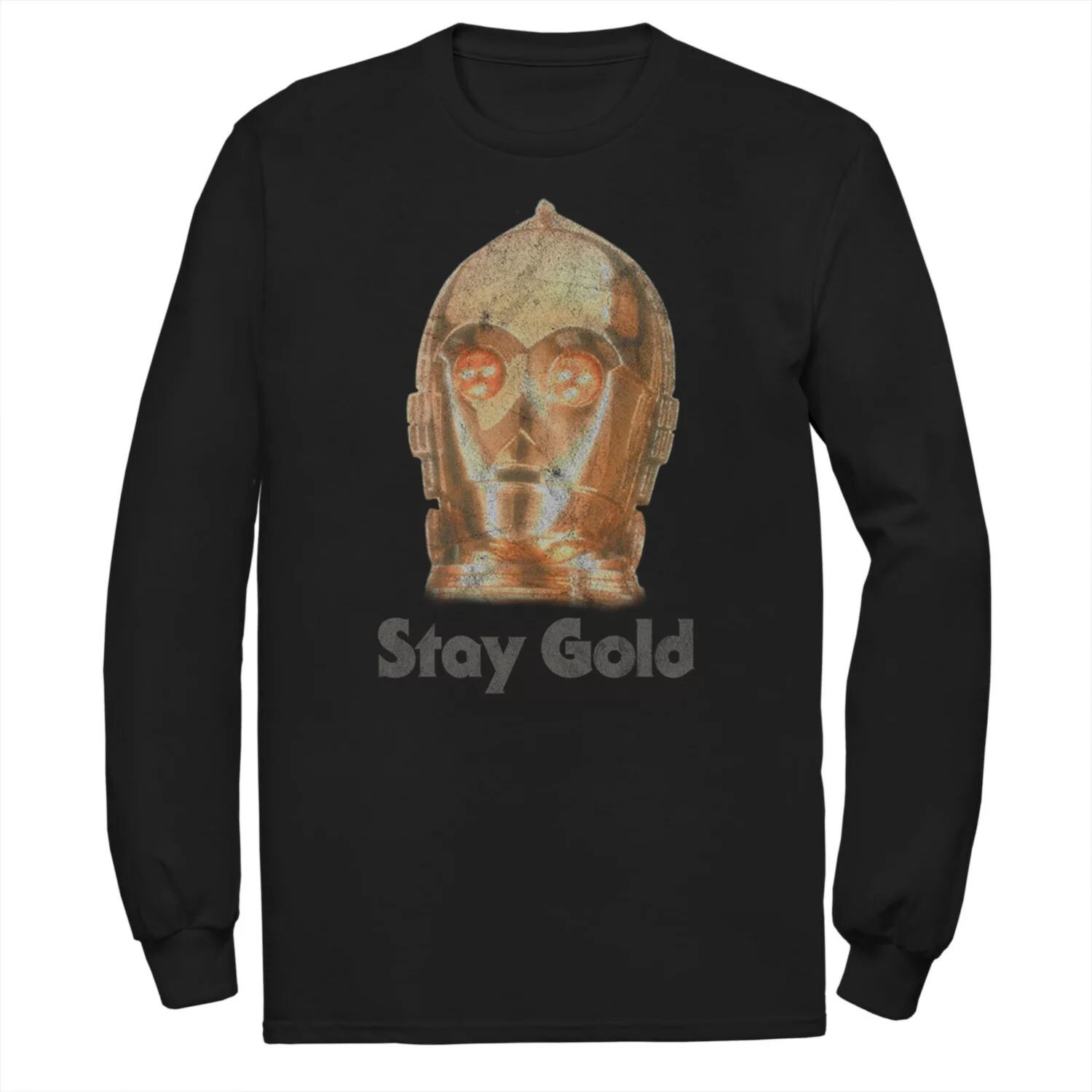 Мужская футболка Star Wars The Rise of Skywalker C-3PO Stay Gold с длинными рукавами и рисунком Licensed Character
Мужская футболка Star Wars The Rise of Skywalker C-3PO Stay Gold с длинными рукавами и рисунком Licensed Character