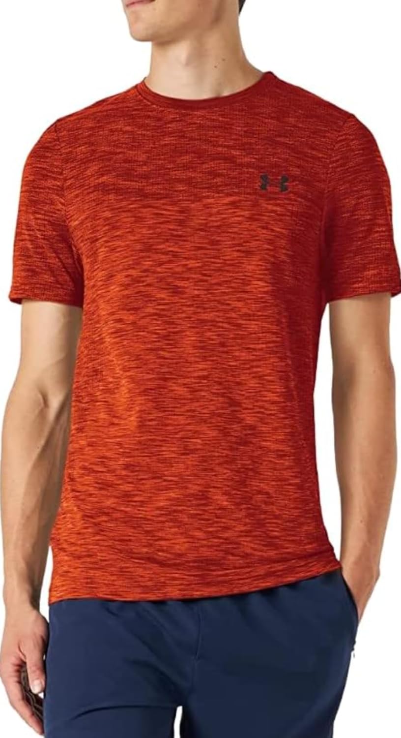 Мужская бесшовная футболка Vanish с коротким рукавом от Under Armour, Rogue Orange/Black-851
Мужская бесшовная футболка Vanish с коротким рукавом от Under Armour, Rogue Orange/Black-851