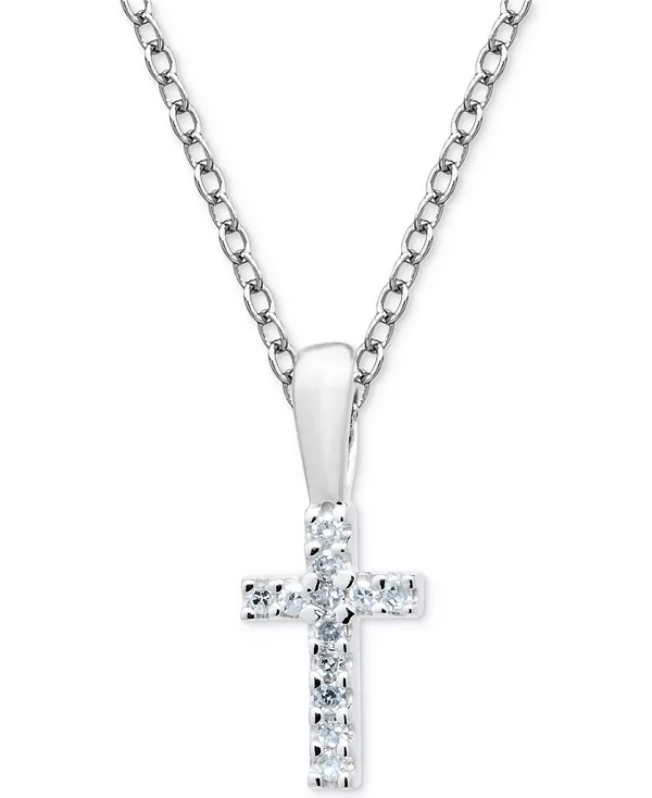 Детское ожерелье с бриллиантовым крестом 15 дюймов (1/20 карата) из стерлингового серебра Macy'S, silver
Детское ожерелье с бриллиантовым крестом 15 дюймов (1/20 карата) из стерлингового серебра Macy'S, silver