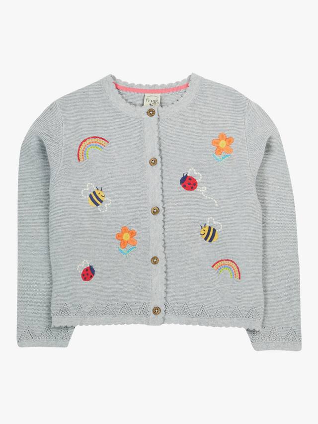 Детский хлопковый кардиган с длинными рукавами и вышивкой Frugi, Grey Mid
Детский хлопковый кардиган с длинными рукавами и вышивкой Frugi, Grey Mid