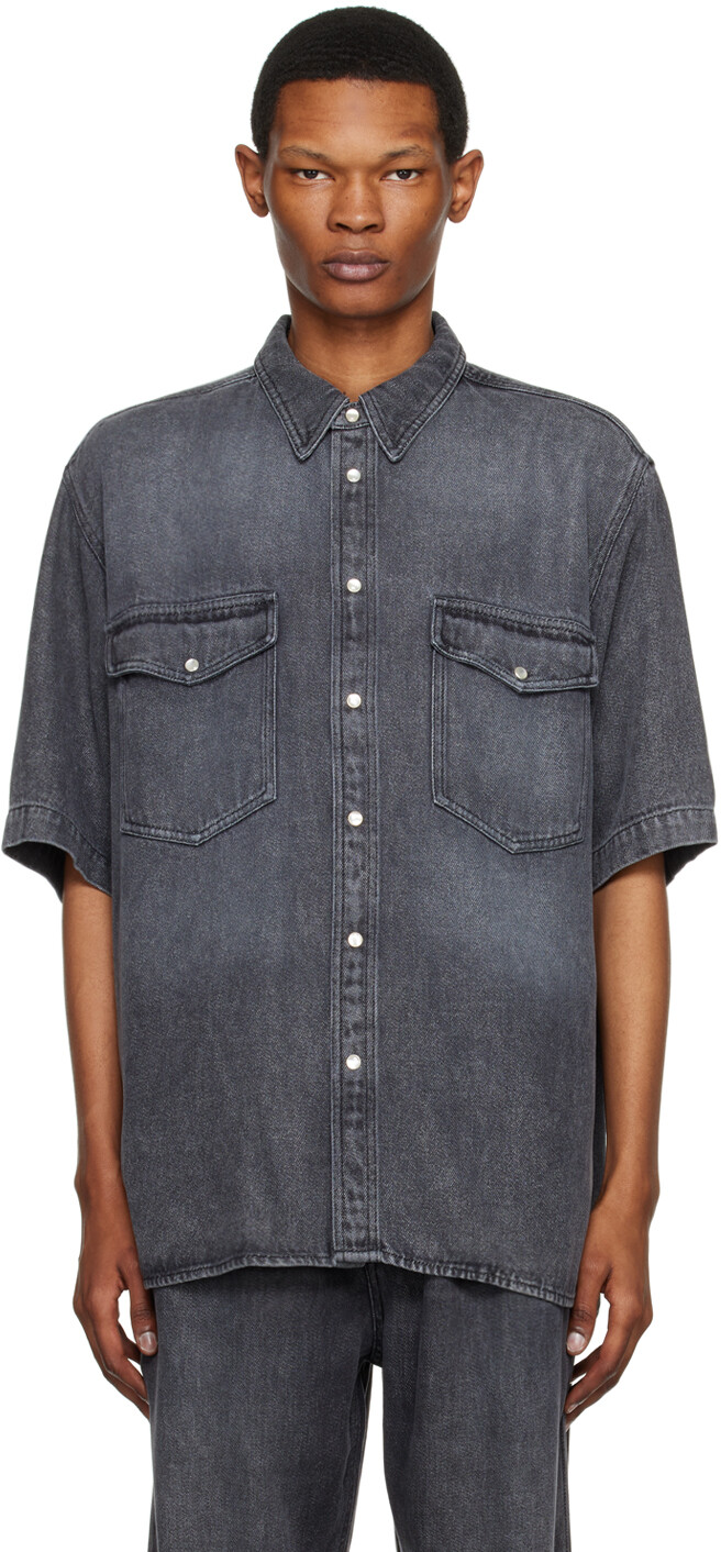 Черная джинсовая рубашка Tigilin Isabel Marant
Черная джинсовая рубашка Tigilin Isabel Marant