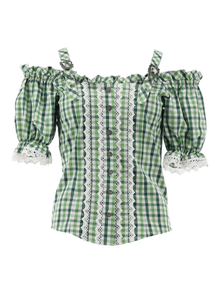 Традиционная блузка Батойя темно-зеленого цвета OS-Trachten
Традиционная блузка Батойя темно-зеленого цвета OS-Trachten