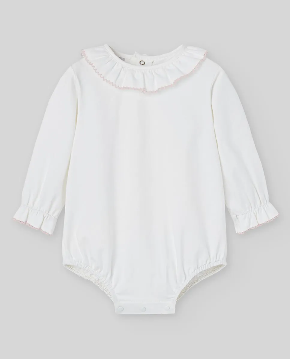 Детское боди из трикотажа коллекция Эссенсиал Paz Rodríguez, белый/розовый
Детское боди из трикотажа коллекция Эссенсиал Paz Rodríguez, белый/розовый