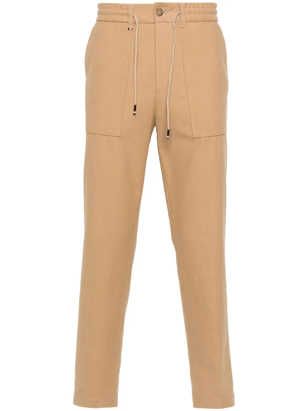 Зауженные брюки с кулиской BOSS, коричневый
Зауженные брюки с кулиской BOSS, коричневый