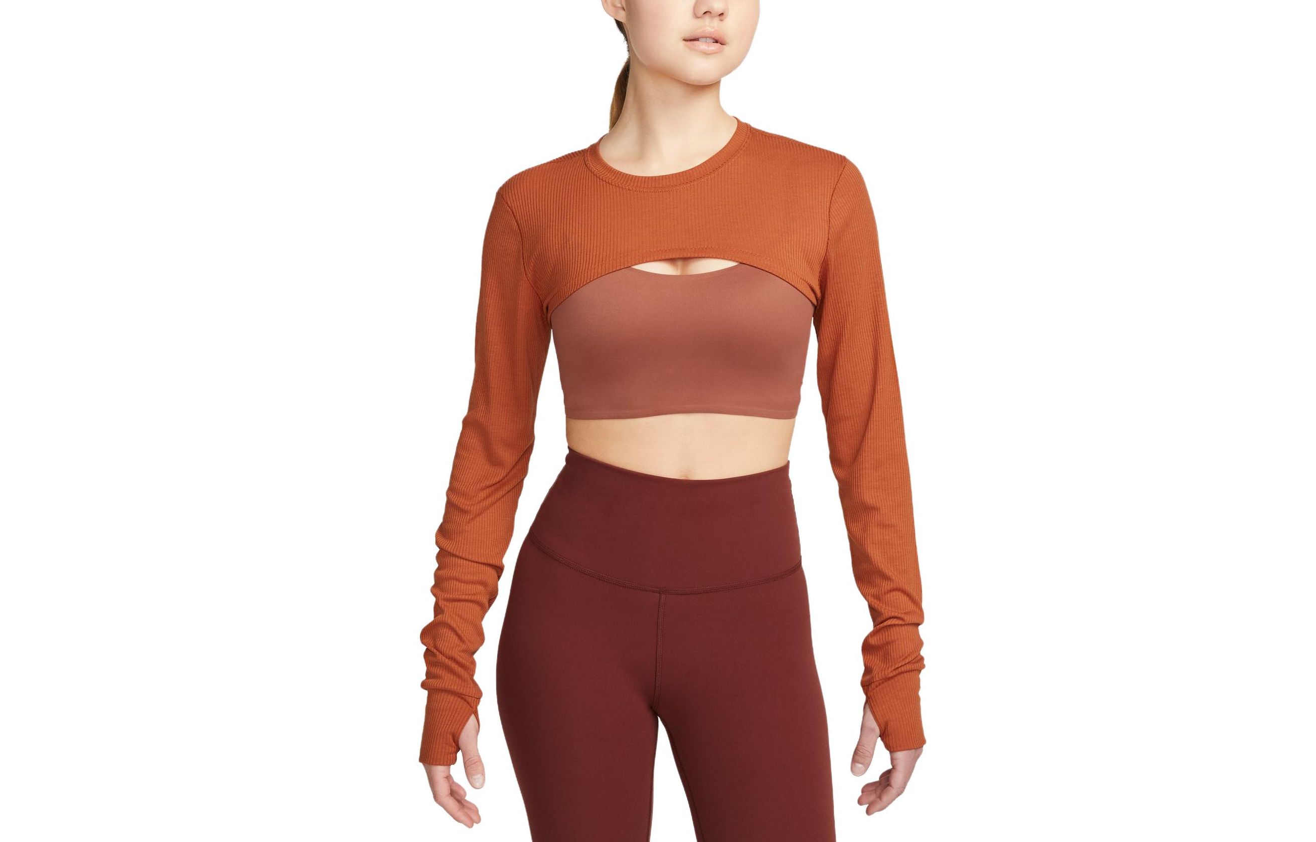 Женский топ цвета тёмного красновато-умбрового Nike
Женский топ цвета тёмного красновато-умбрового Nike