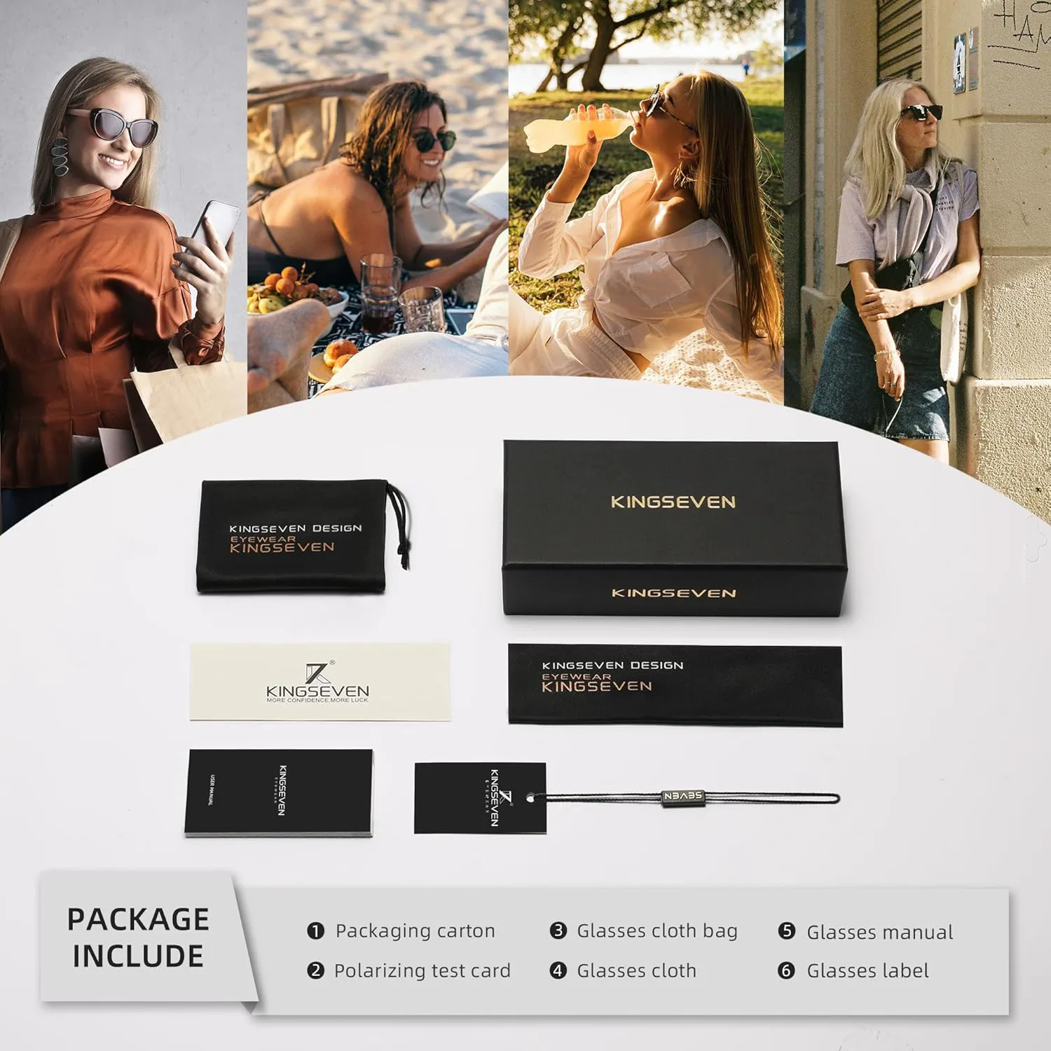 Солнцезащитные поляризованные очки KINGSEVEN для женщин, винтажный элегантный дизайн, большие очки-бабочки, защита UV400, модель K7898 (C3-коричневый), C3-brown
Солнцезащитные поляризованные очки KINGSEVEN для женщин, винтажный элегантный дизайн, большие очки-бабочки, защита UV400, модель K7898 (C3-коричневый), C3-brown