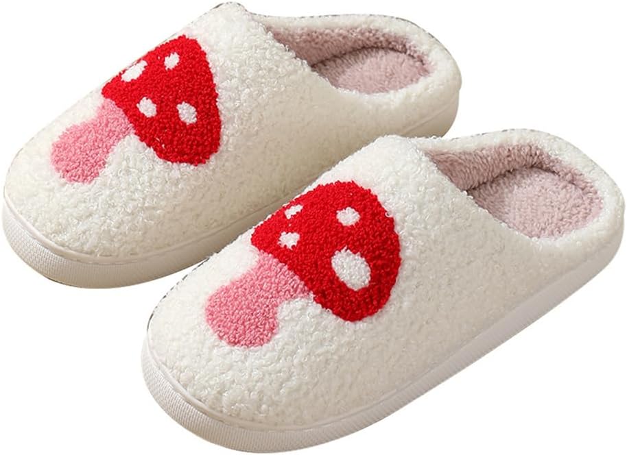 Тапочки Gzcvba с милым улыбающимся лицом для женщин и мужчин, ретро, мягкие, плюшевые, теплые, с амортизирующей подошвой, легкие, нескользящие, для дома и улицы, Mushroom
Тапочки Gzcvba с милым улыбающимся лицом для женщин и мужчин, ретро, мягкие, плюшевые, теплые, с амортизирующей подошвой, легкие, нескользящие, для дома и улицы, Mushroom