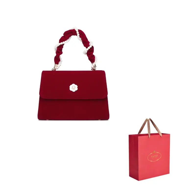 PAYOT Женская бархатная сумка через плечо бордового цвета, Burgundy
PAYOT Женская бархатная сумка через плечо бордового цвета, Burgundy