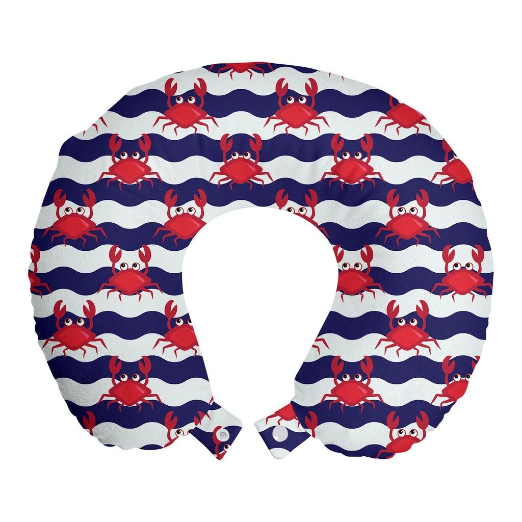 ABAKUHAUS Crab Travel Pillow Подушка для шеи, крабы на полосках, пенопластовый дорожный предмет для самолета и автомобиля, 30x30 см, красный и темно-синий
ABAKUHAUS Crab Travel Pillow Подушка для шеи, крабы на полосках, пенопластовый дорожный предмет для самолета и автомобиля, 30x30 см, красный и темно-синий