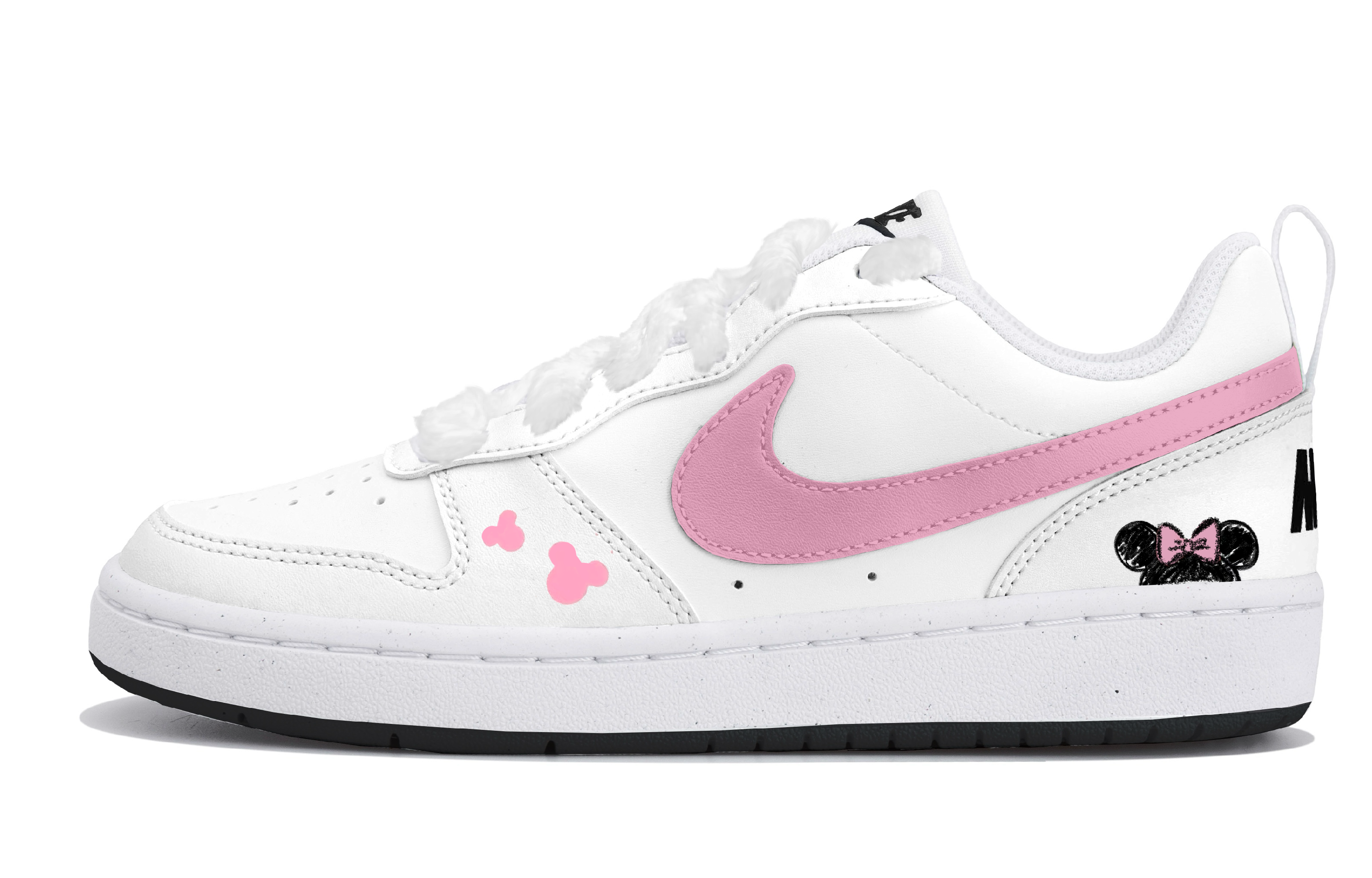 Nike Court Borough Pink Sweet Cute Low top Kids' Skateboarding Shoes White Pink Teenagers
Nike Court Borough Pink Sweet Cute Low top Kids' Skateboarding Shoes White Pink Teenagers