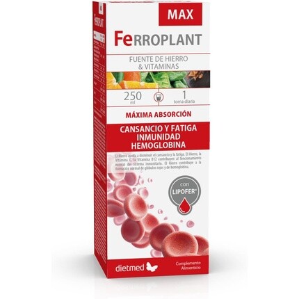 Ferroplant 250 мл Раствор для приема внутрь Концентрат фруктов, растений и меда Источник железа и дополнительных витаминов Dietmed
Ferroplant 250 мл Раствор для приема внутрь Концентрат фруктов, растений и меда Источник железа и дополнительных витаминов Dietmed