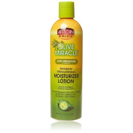 Увлажняющий лосьон Olive Miracle Max Strength 12 унций 354,9 мл African Pride 
Увлажняющий лосьон Olive Miracle Max Strength 12 унций 354,9 мл African Pride