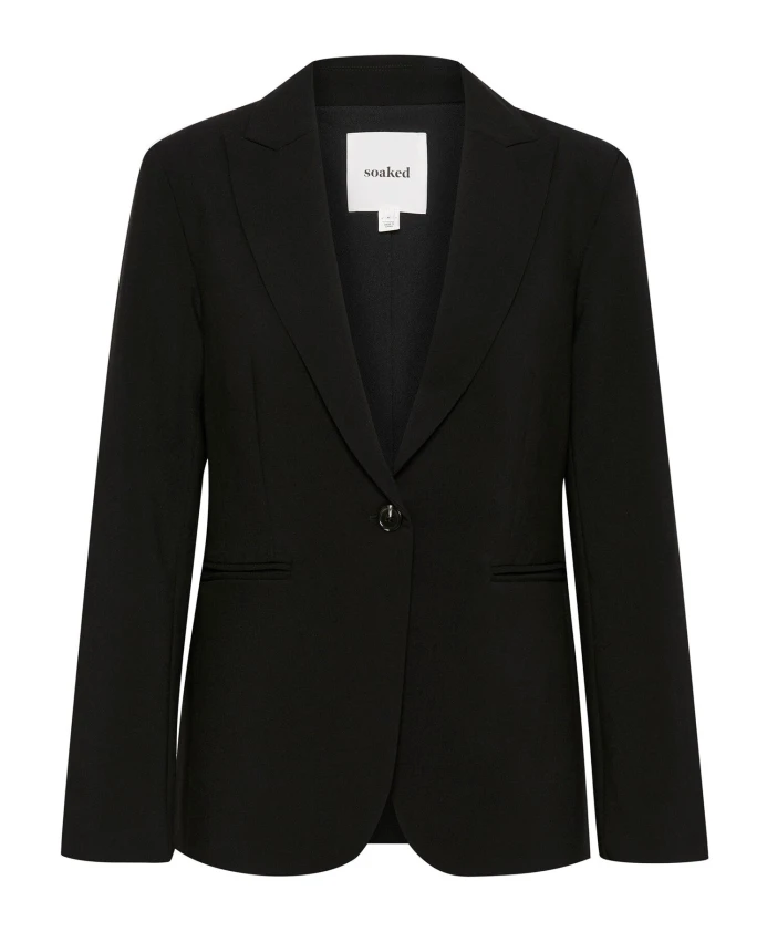 Короткий черный блейзер с V-образным вырезом Soaked In Luxury, черный
Короткий черный блейзер с V-образным вырезом Soaked In Luxury, черный