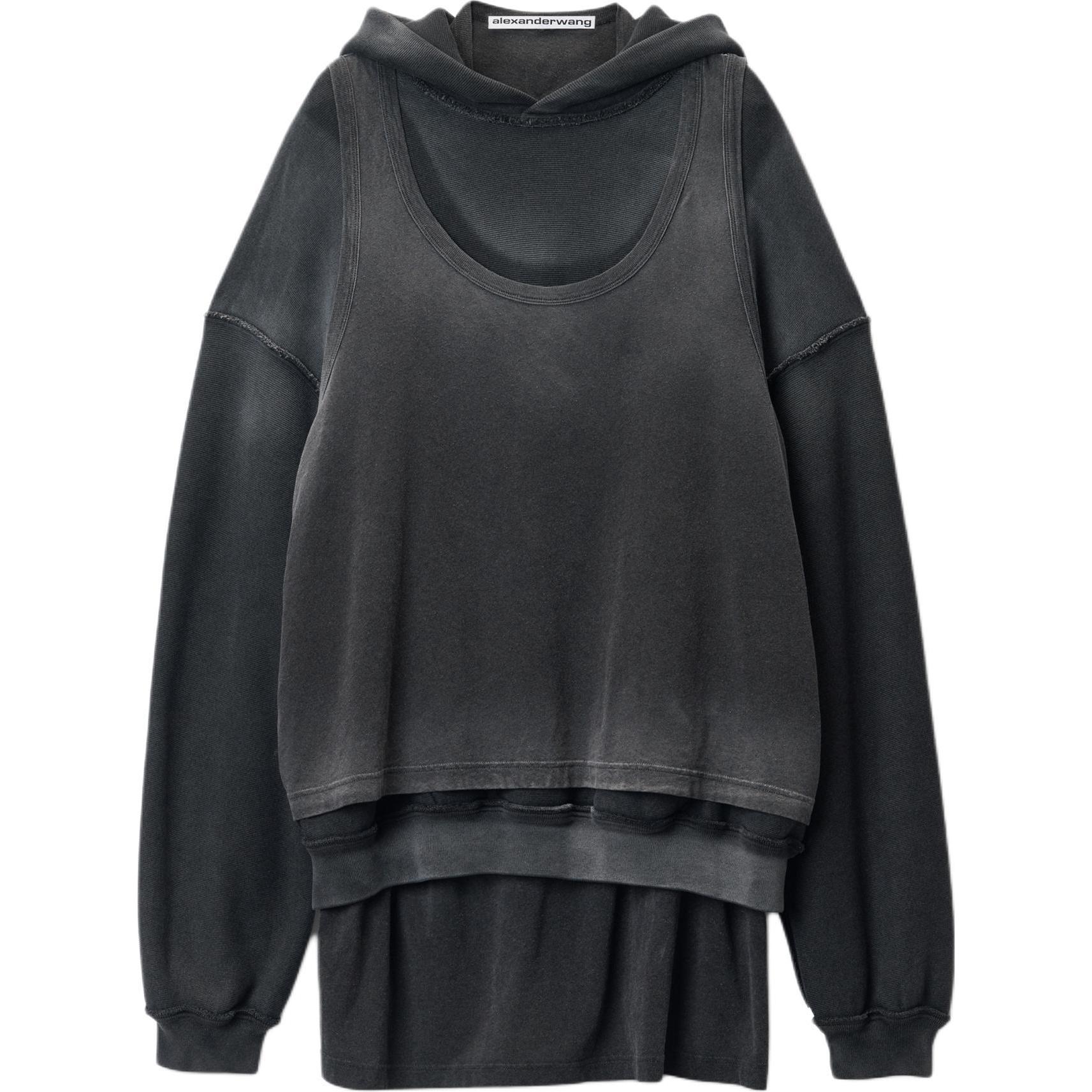 Потертая худи Alexander Wang, черный
Потертая худи Alexander Wang, черный