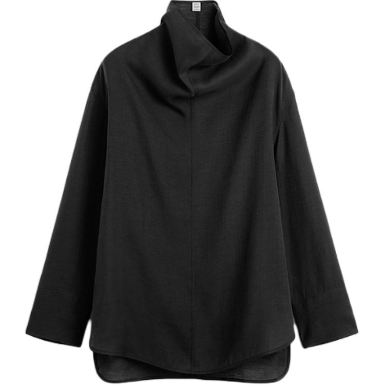 Футболка с воронкообразным воротником из органзы TOTEME, черный
Футболка с воронкообразным воротником из органзы TOTEME, черный