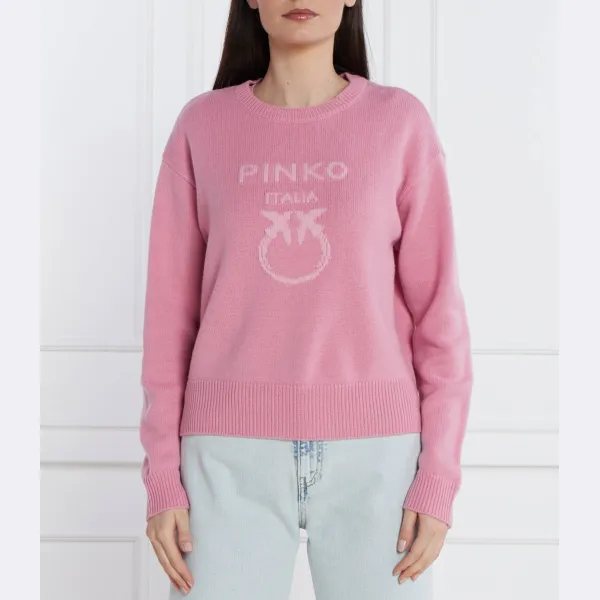 Шерстяной свитер обычного кроя Pinko, розовый
Шерстяной свитер обычного кроя Pinko, розовый