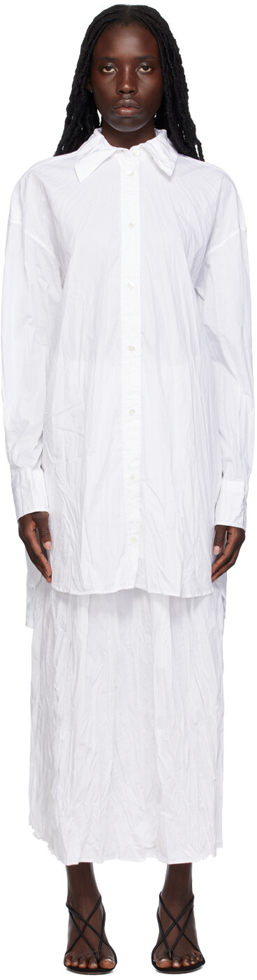 BITE Белая рубашка со складками
BITE Белая рубашка со складками