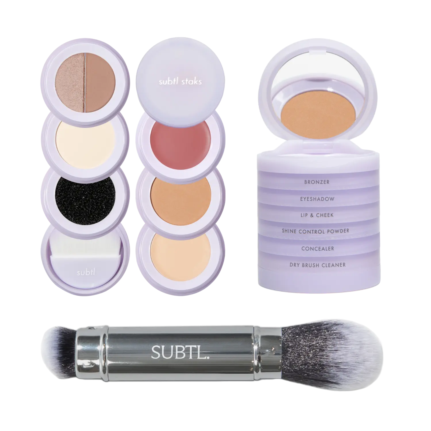 Многофункциональный набор для макияжа лица 6-в-1 с двусторонней кистью для лица SUBTL. Beauty, 003N (Fair-light with neutral undertones)
Многофункциональный набор для макияжа лица 6-в-1 с двусторонней кистью для лица SUBTL. Beauty, 003N (Fair-light with neutral undertones)