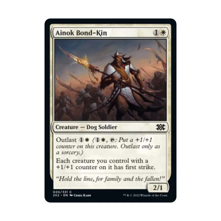 CCG Айнок Бонд-Кин (C) (Фольга), MTG - Double Masters 2022
CCG Айнок Бонд-Кин (C) (Фольга), MTG - Double Masters 2022