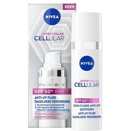 Cellular Expert Filler Daily Uv Сыворотка-флюид SPF 50 Nivea
Cellular Expert Filler Daily Uv Сыворотка-флюид SPF 50 Nivea