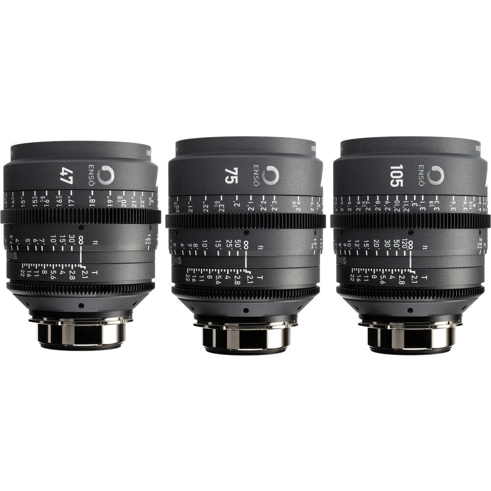 Комплект из 3 объективов ARRI Ensō Prime 47, 75 и 105 мм (ARRI LPL, Feet)
Комплект из 3 объективов ARRI Ensō Prime 47, 75 и 105 мм (ARRI LPL, Feet)