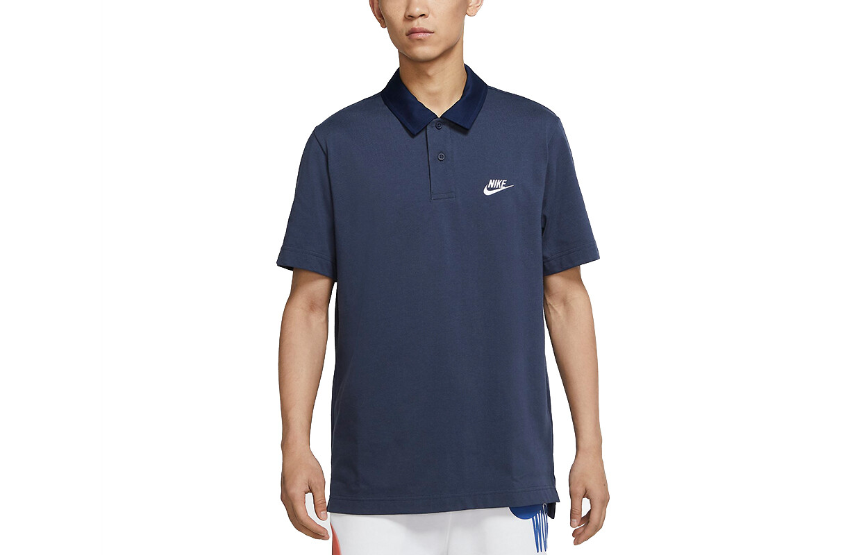 Рубашка поло мужская темно-синяя Nike, темно-синий 
Рубашка поло мужская темно-синяя Nike, темно-синий