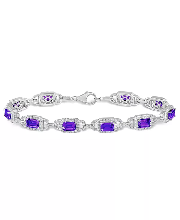 Браслет с аметистом и белым топазом (5-1/2 карата и 5/8 карата) из стерлингового серебра Macy'S, amethyst
Браслет с аметистом и белым топазом (5-1/2 карата и 5/8 карата) из стерлингового серебра Macy'S, amethyst