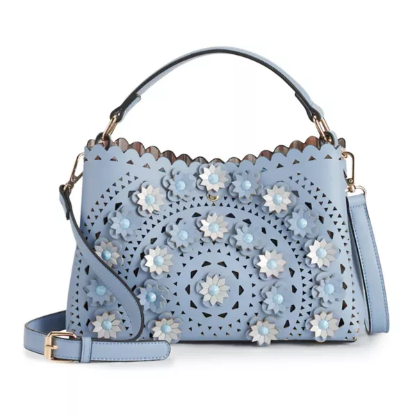 Сумка-кроссбоди Piper с 3D цветком Mellow World, синий 
Сумка-кроссбоди Piper с 3D цветком Mellow World, синий