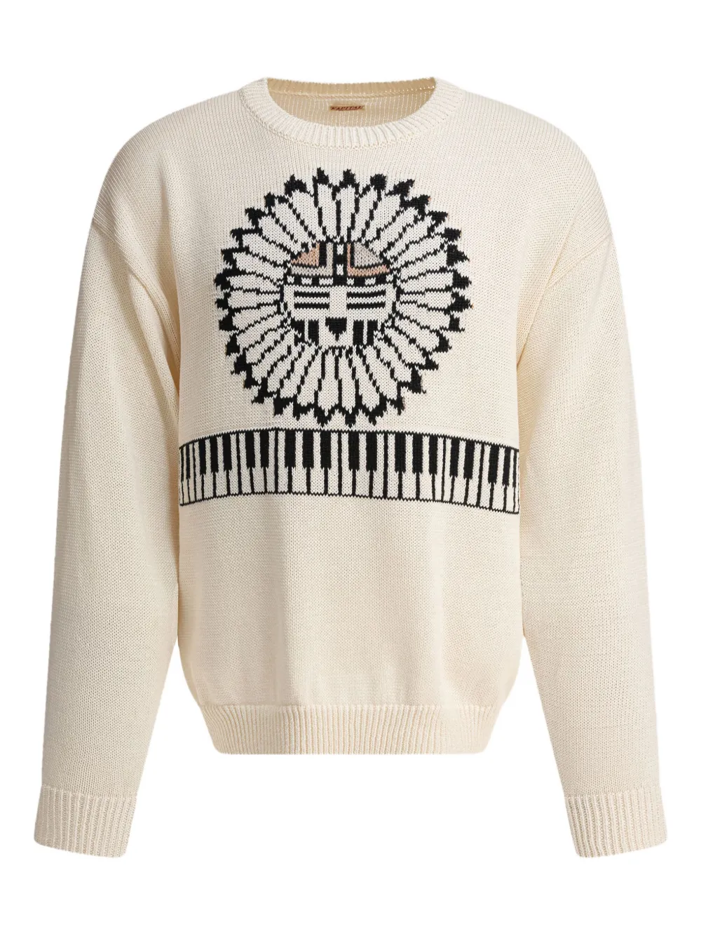 Свитер, связанный интарсией KAPITAL, нейтральный
Свитер, связанный интарсией KAPITAL, нейтральный