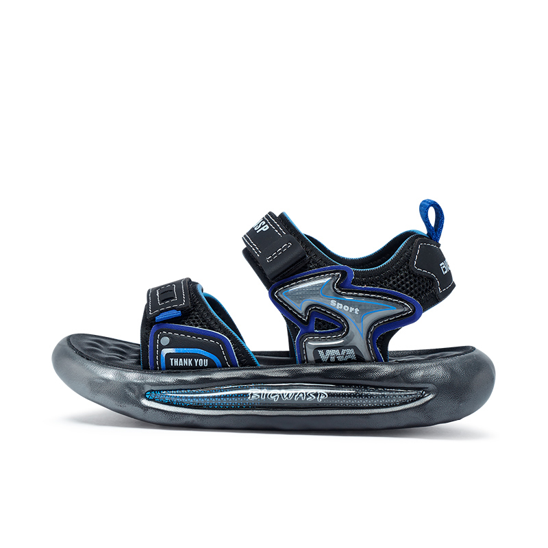 Детские сандалии с противоскользящей подошвой, износостойкие, дышащие, с защитой от ударов BIG WASP, черный/синий
Детские сандалии с противоскользящей подошвой, износостойкие, дышащие, с защитой от ударов BIG WASP, черный/синий
