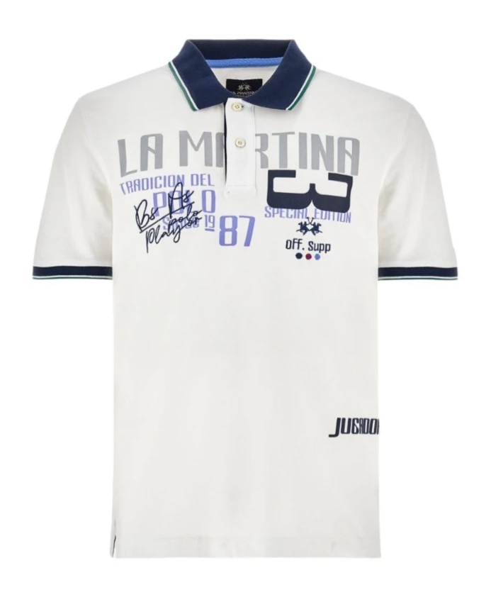 Классическая рубашка-поло белого цвета La Martina, белый
Классическая рубашка-поло белого цвета La Martina, белый
