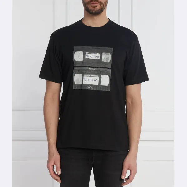 Бирюзовая футболка свободного кроя Boss, черный
Бирюзовая футболка свободного кроя Boss, черный