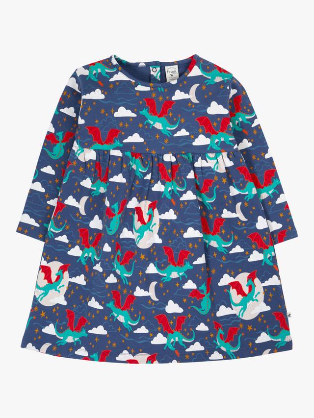 Детское уютное платье Amelia с длинными рукавами из хлопка Frugi, Navy Dragon Skies
Детское уютное платье Amelia с длинными рукавами из хлопка Frugi, Navy Dragon Skies