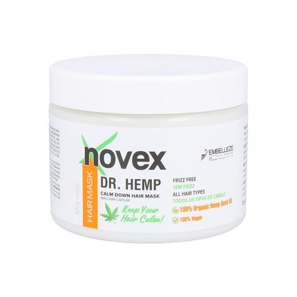 Успокаивающая маска Dr Hemp 500 г, Novex
Успокаивающая маска Dr Hemp 500 г, Novex