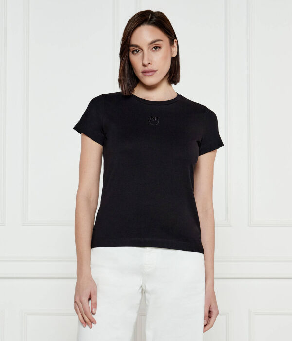 Футболка bussolotto Regular fit Pinko, черный 
Футболка bussolotto Regular fit Pinko, черный