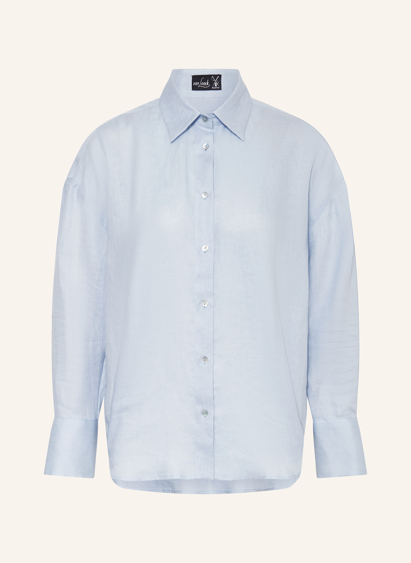 Льняная блуза-рубашка vl-besna-svkn Van Laack, голубой
Льняная блуза-рубашка vl-besna-svkn Van Laack, голубой