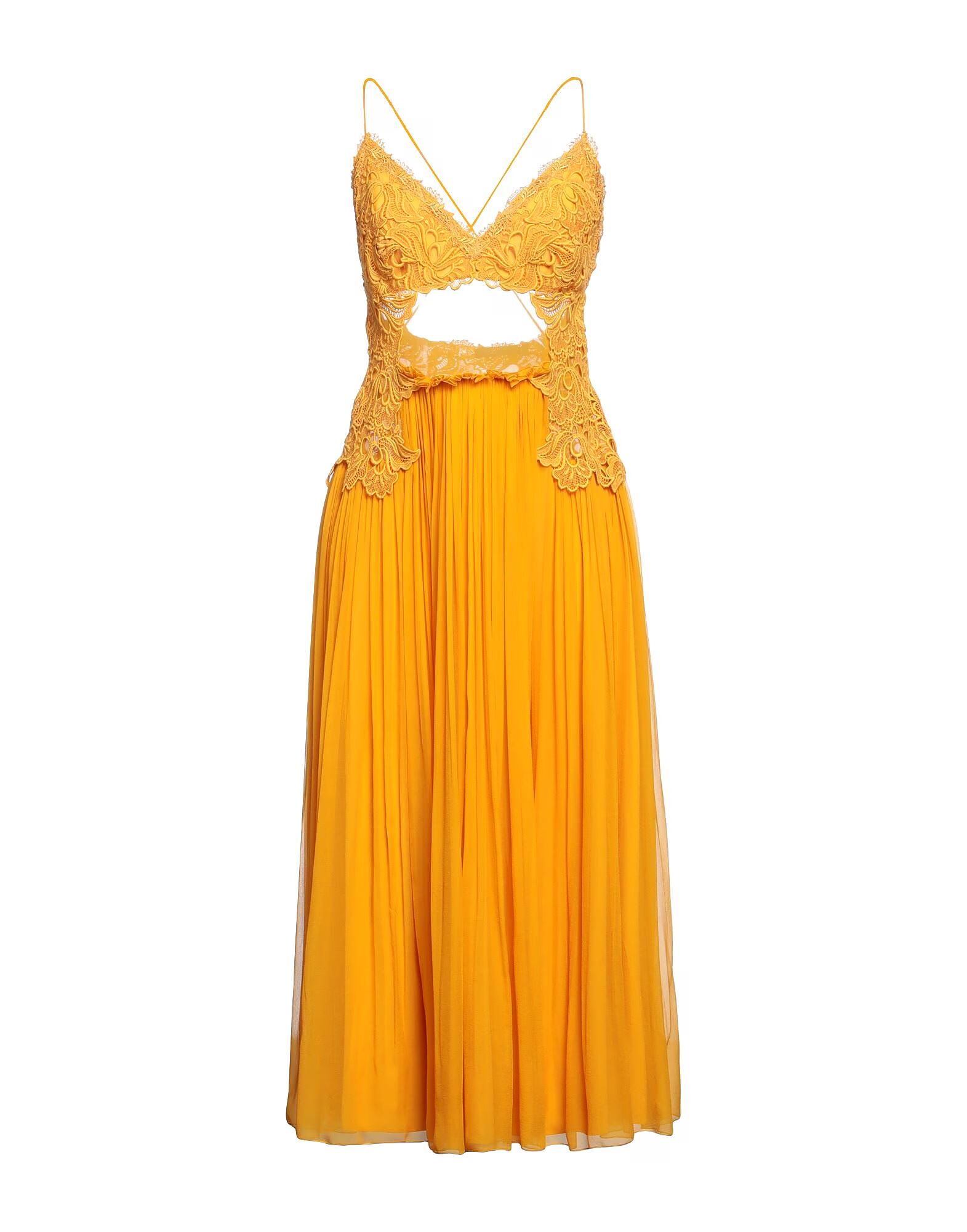 Платье миди Alberta Ferretti, желто-оранжевый
Платье миди Alberta Ferretti, желто-оранжевый