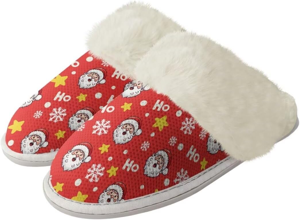 Женские и мужские рождественские тапочки с нескользящей подошвой, пушистые домашние туфли с резиновой подошвой для дома Xixirimido, Xmas Santa Claus
Женские и мужские рождественские тапочки с нескользящей подошвой, пушистые домашние туфли с резиновой подошвой для дома Xixirimido, Xmas Santa Claus