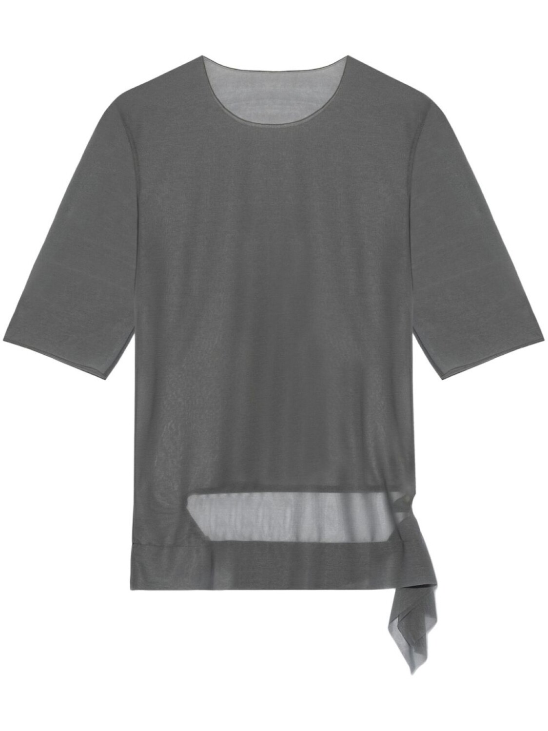 Полупрозрачная футболка Yohji Yamamoto, серый
Полупрозрачная футболка Yohji Yamamoto, серый