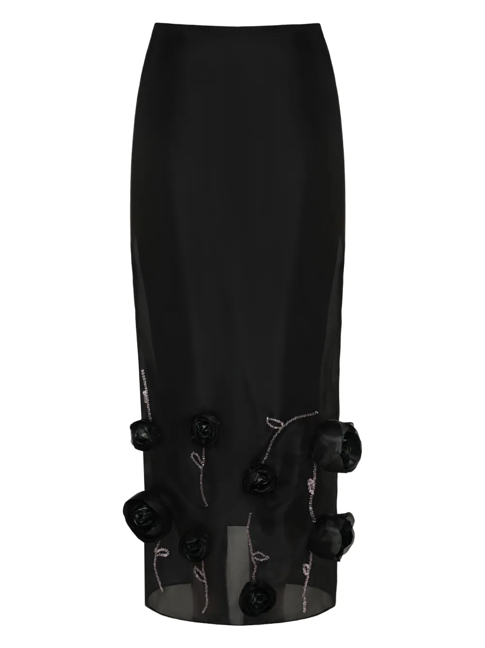 Юбка миди с цветочной аппликацией ANOUKI, черный
Юбка миди с цветочной аппликацией ANOUKI, черный