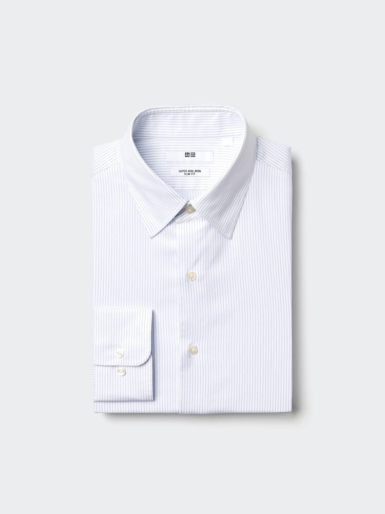 Рубашка облегающего кроя, в полоску Uniqlo, цвет 62 синий
Рубашка облегающего кроя, в полоску Uniqlo, цвет 62 синий