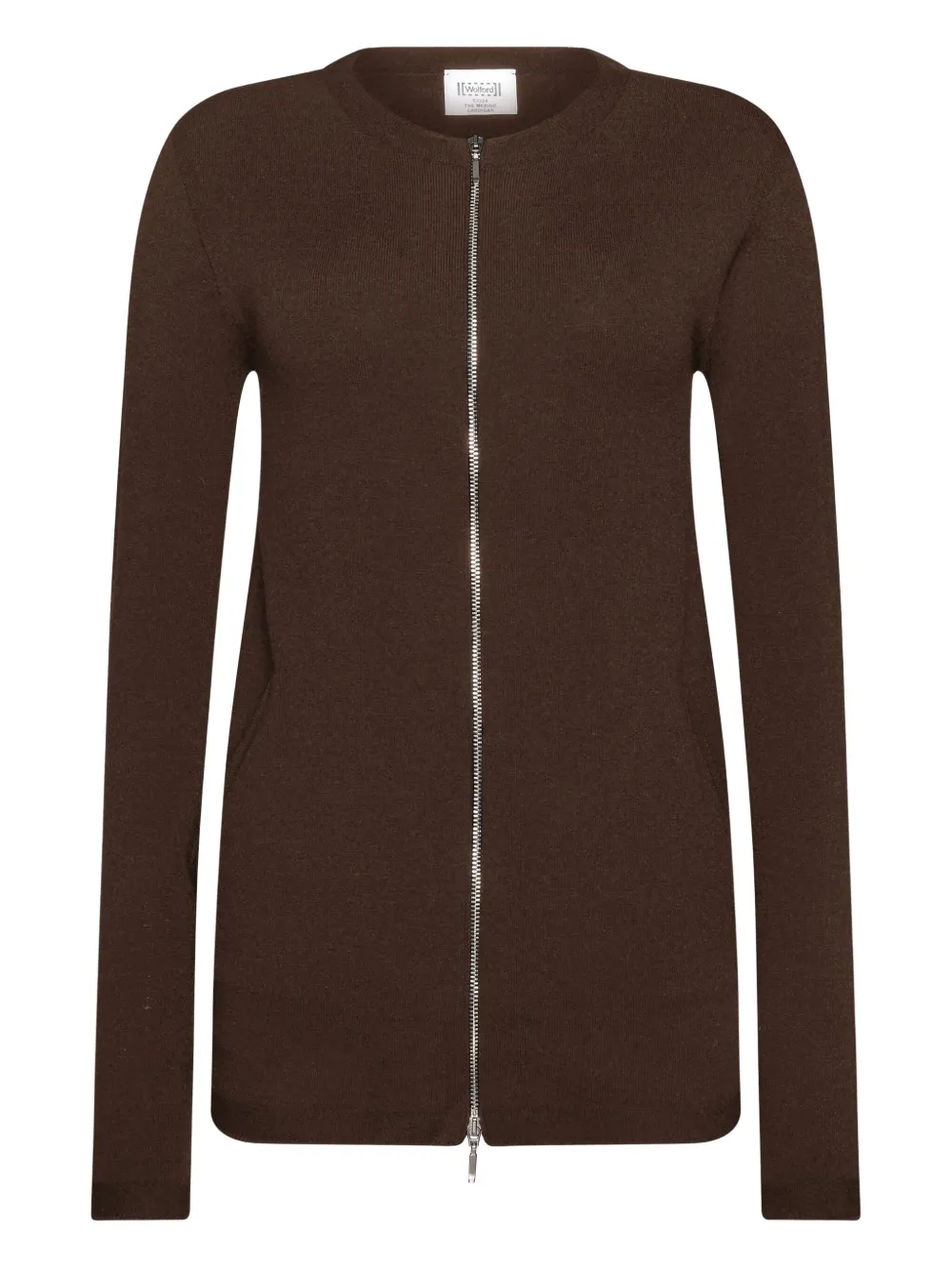 Шерстяной кардиган на молнии Wolford, коричневый
Шерстяной кардиган на молнии Wolford, коричневый