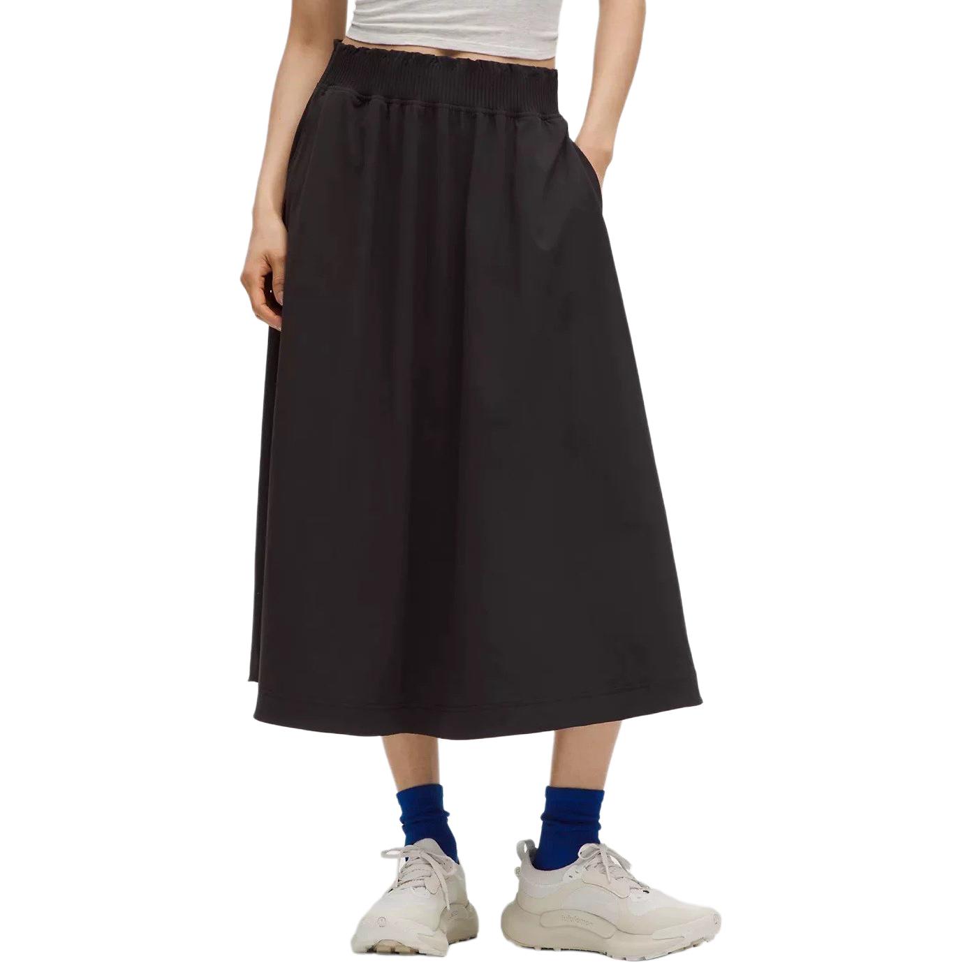 Повседневная длинная юбка женская Lululemon, черный
Повседневная длинная юбка женская Lululemon, черный