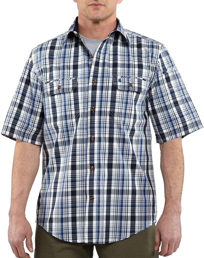 Carhartt мужская рубашка Standish Plaid с коротким рукавом, Dark Cobalt Blue
Carhartt мужская рубашка Standish Plaid с коротким рукавом, Dark Cobalt Blue
