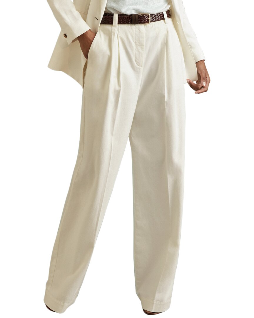 Рейсс Астрид Широкие брюки со складками спереди Reiss, белый
Рейсс Астрид Широкие брюки со складками спереди Reiss, белый