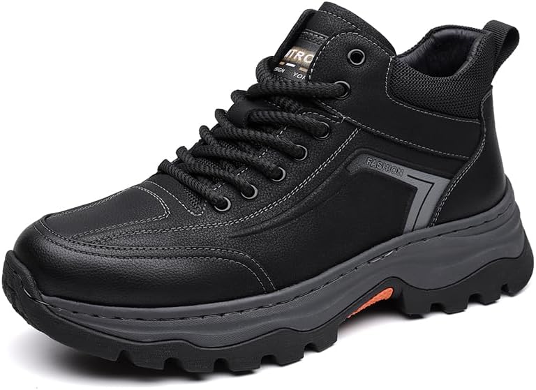 Мужские зимние ботинки LHYXU из натуральной кожи, с утеплителем и меховой подкладкой, мужские походные ботинки, зимние противоскользящие обувь для активного отдыха, черный
Мужские зимние ботинки LHYXU из натуральной кожи, с утеплителем и меховой подкладкой, мужские походные ботинки, зимние противоскользящие обувь для активного отдыха, черный