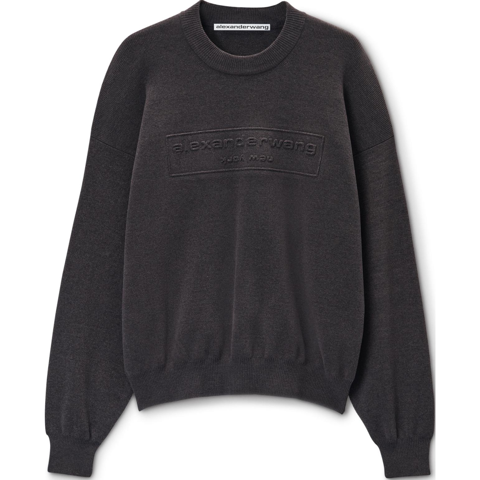 Alexander Wang Свитер с рельефным логотипом и резинками, grey
Alexander Wang Свитер с рельефным логотипом и резинками, grey