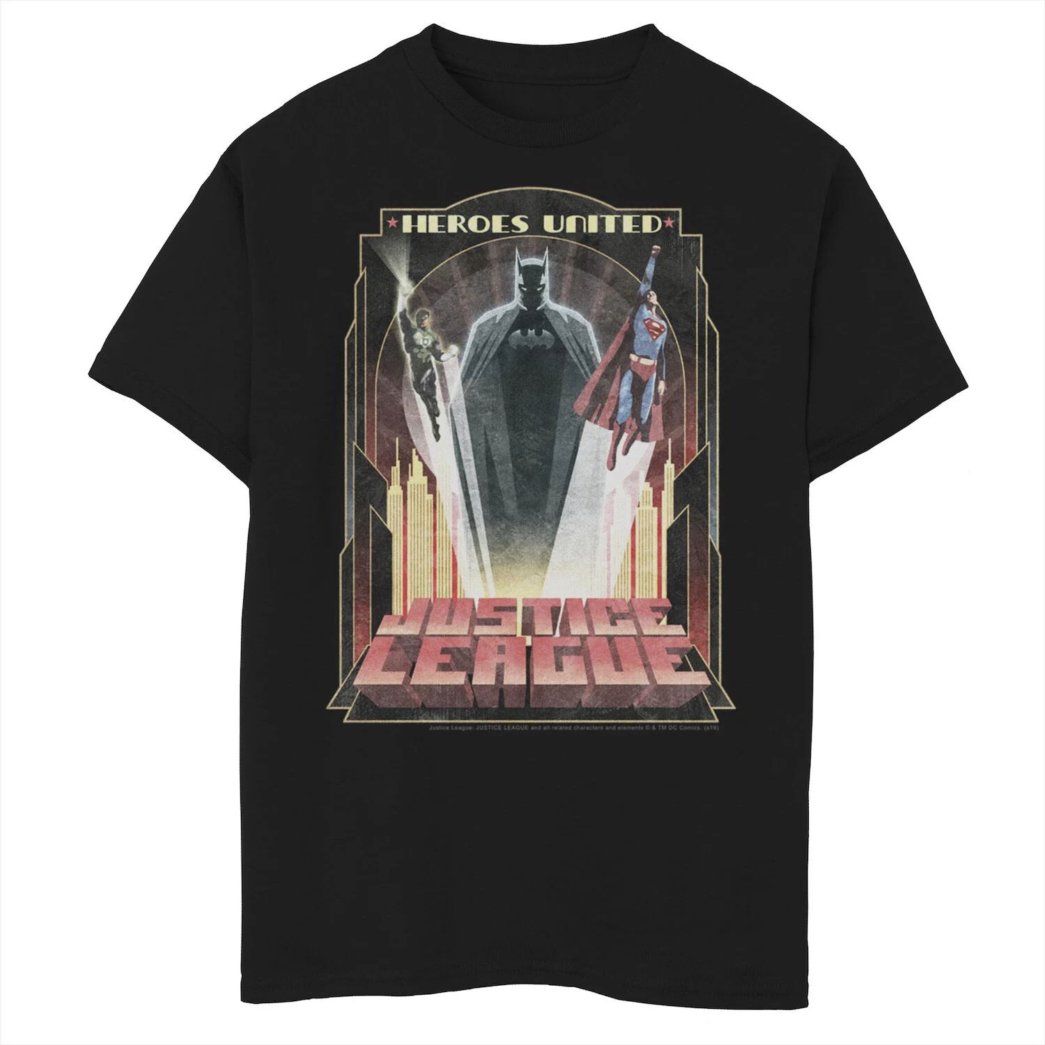 Футболка с изображением плаката «Юнайтед героев Лиги справедливости» для мальчиков 8–20 лет Licensed Character
Футболка с изображением плаката «Юнайтед героев Лиги справедливости» для мальчиков 8–20 лет Licensed Character