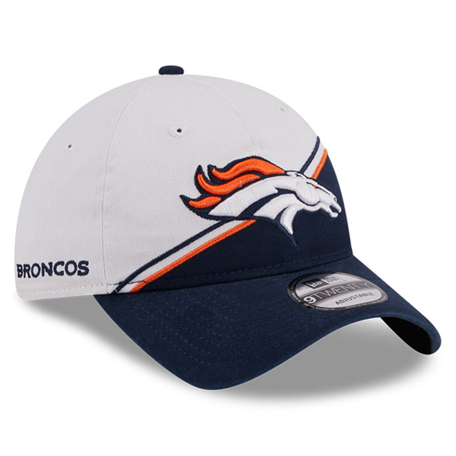 Мужская регулируемая кепка New Era White/темно-синяя Denver Broncos 2023 Sideline 9TWENTY
Мужская регулируемая кепка New Era White/темно-синяя Denver Broncos 2023 Sideline 9TWENTY