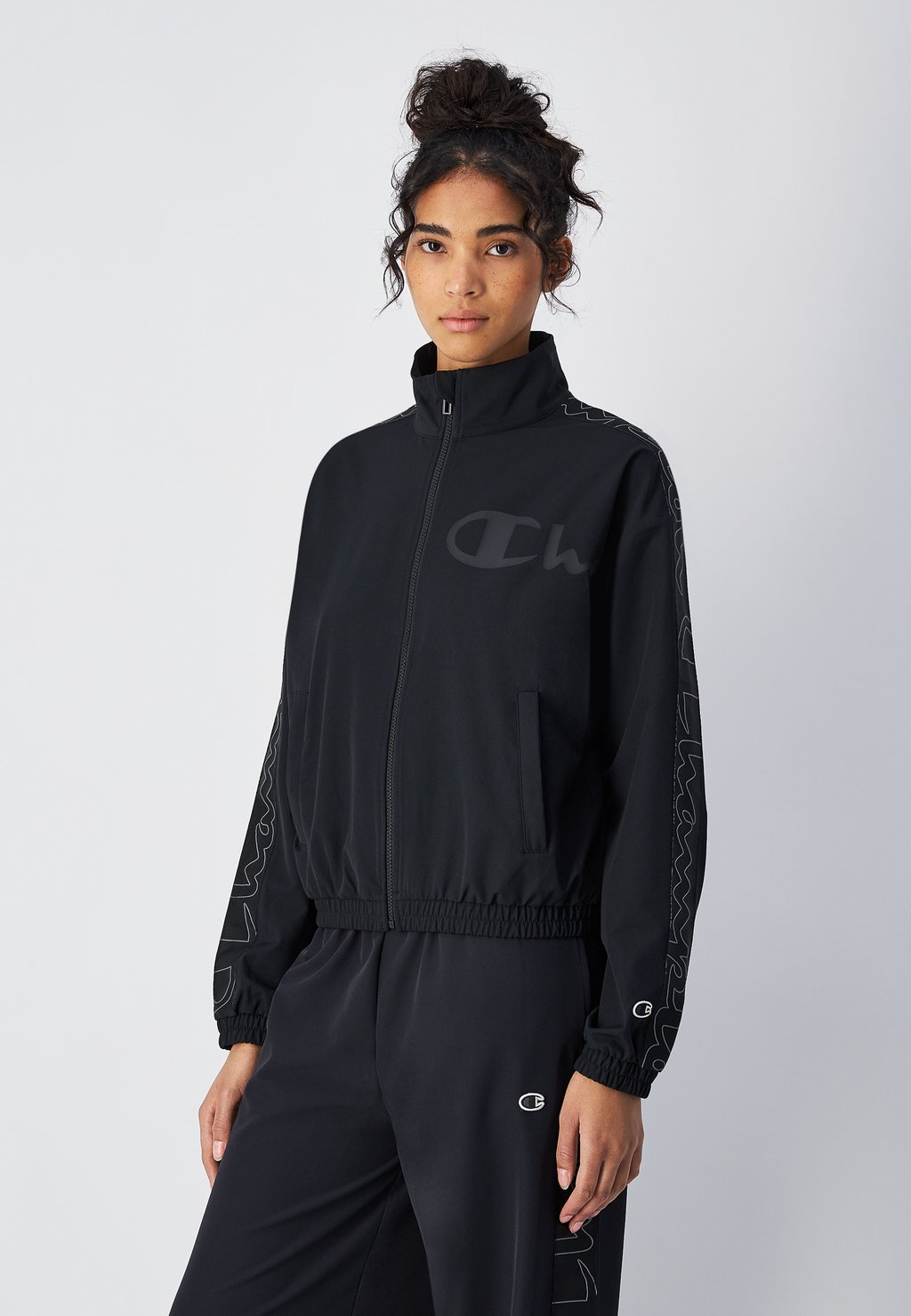 Толстовка на молнии Champion, черный 
Толстовка на молнии Champion, черный